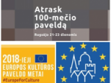 Atraskite šimtmečio paveldą - kviečia Europos paveldo dienos