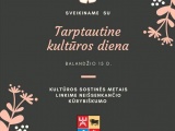 Sveikiname su Tarptautine kultūros diena